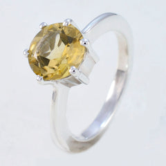 Natcha Trendy Yellow Solitaire Ring