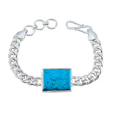 Ivy Turquoise Chain Bracelet for Everyday Style Turquoise Blue