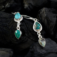 Bianca Turquoise Dangle Earrings - Stylish Gemstone Jewelry