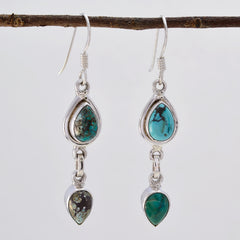 Bianca Turquoise Dangle Earrings - Stylish Gemstone Jewelry