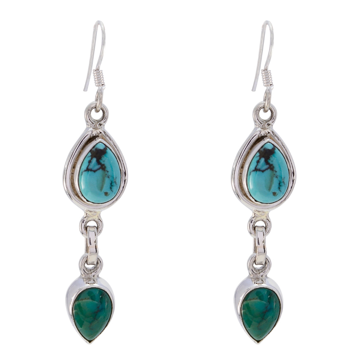 Bianca Turquoise Dangle Earrings - Stylish Gemstone Jewelry Turquoise Blue Dangle