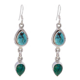 Bianca Turquoise Dangle Earrings - Stylish Gemstone Jewelry Turquoise Blue Dangle
