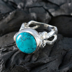 Kennedy Abstract Turquoise Solitaire Ring