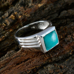 Lourdes Sophisticated Turquoise Solitaire Ring
