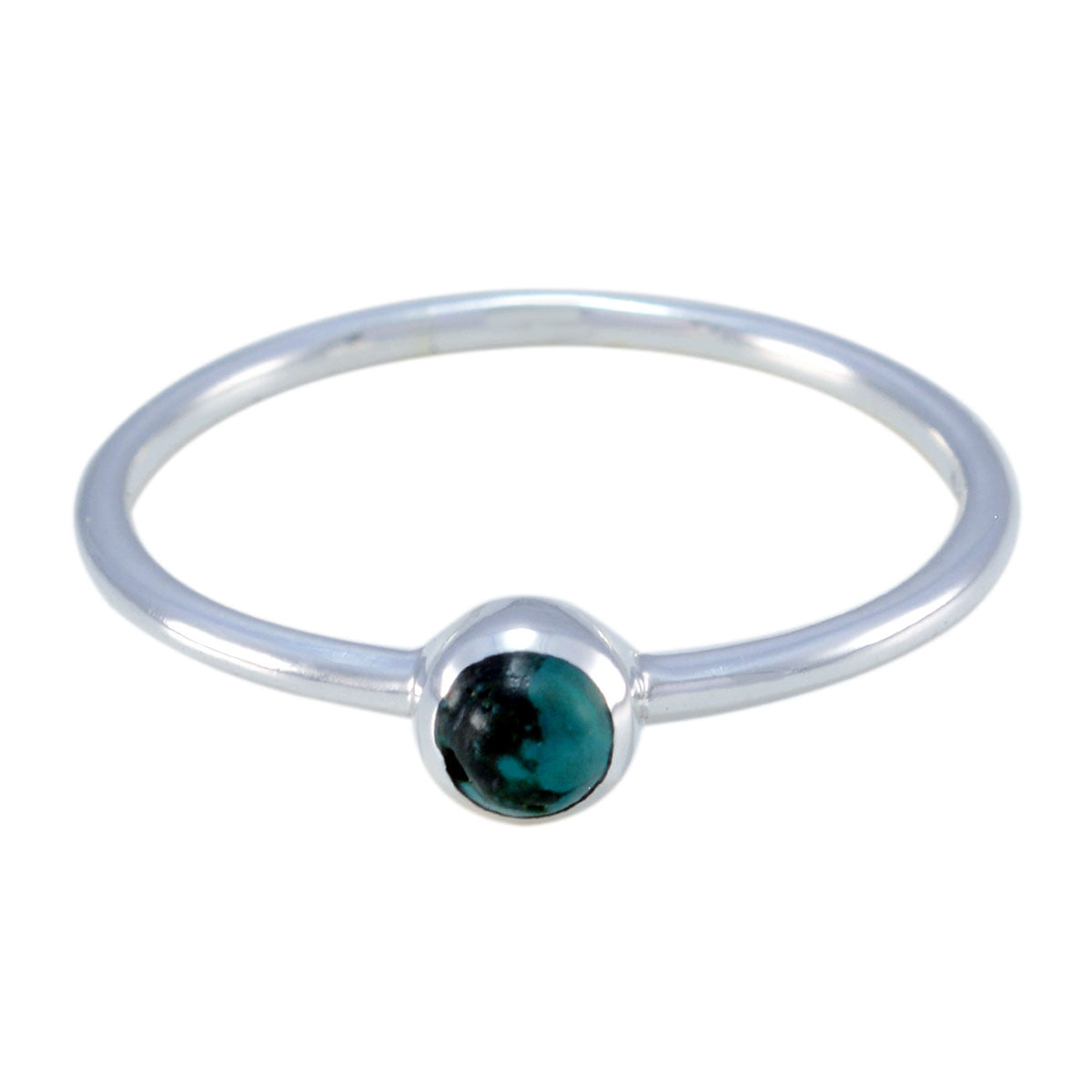 Ayaka Graceful Turquoise Solitaire Ring Turquoise Blue