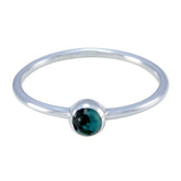 Ayaka Graceful Turquoise Solitaire Ring Turquoise Blue