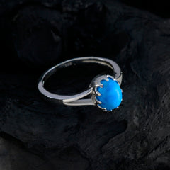 Maria Abstract Turquoise Solitaire Ring