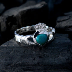 Aisha Feminine Turquoise Solitaire Ring