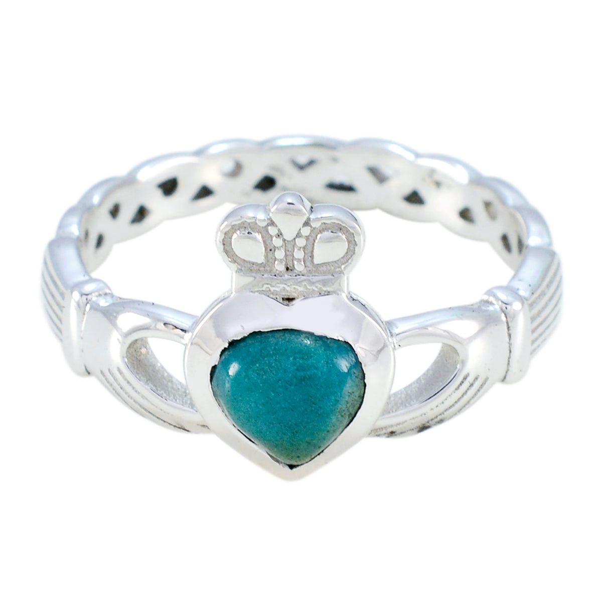 Aisha Feminine Turquoise Solitaire Ring Turquoise Blue