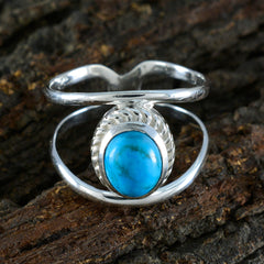 Penelope Ethnic Turquoise Solitaire Ring