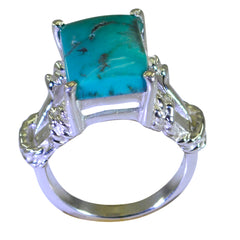 Ananya Rope-Wire Turquoise Solitaire Ring