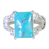 Ananya Rope-Wire Turquoise Solitaire Ring Turquoise Blue