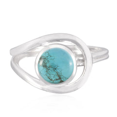 Noelia Sophisticated Turquoise Solitaire Ring Turquoise Blue