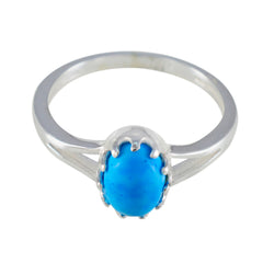 Maria Abstract Turquoise Solitaire Ring Turquoise Blue