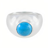 Aria Contemporary Turquoise Solitaire Ring Turquoise Blue