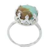 Ivana Art Deco Turquoise Solitaire Ring Turquoise Blue