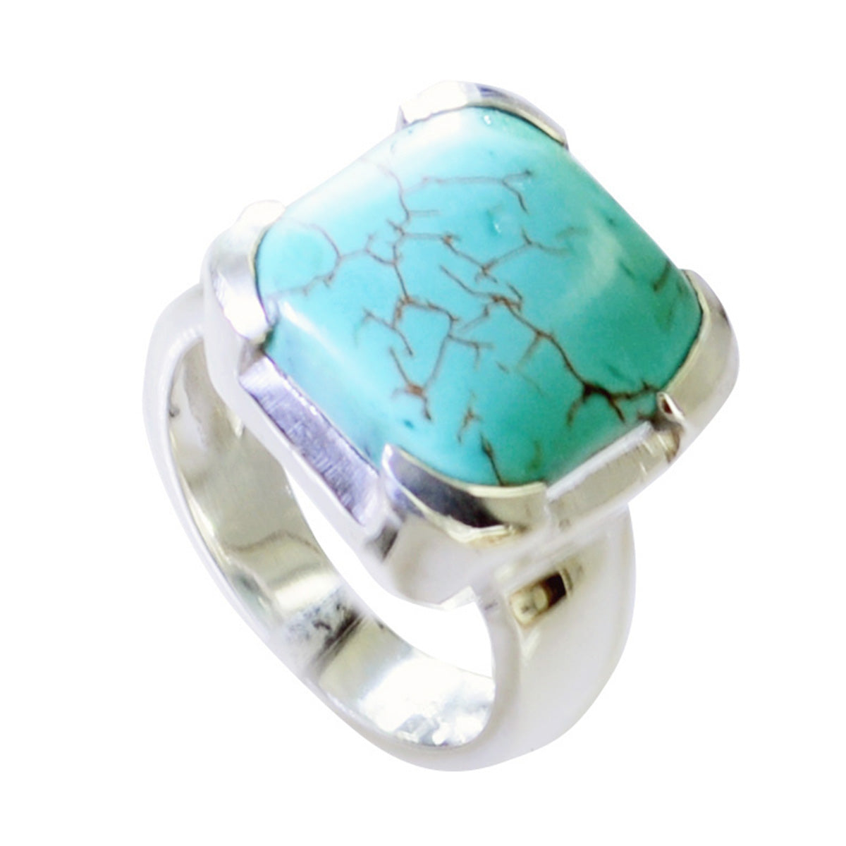 Tereza Armor Turquoise Solitaire Ring Turquoise Blue
