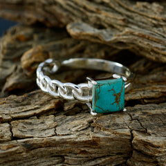 Rina Feminine Turquoise Solitaire Ring