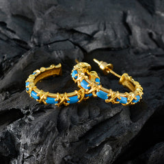 Anna Turquoise Stud Earrings for Everyday Glam