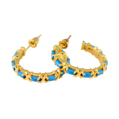 Anna Turquoise Stud Earrings for Everyday Glam