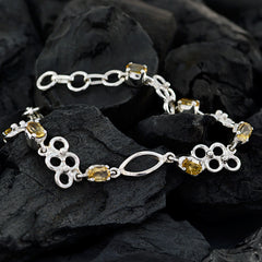 Bella Unique Yellow Links Bracelet for Everyday Glam