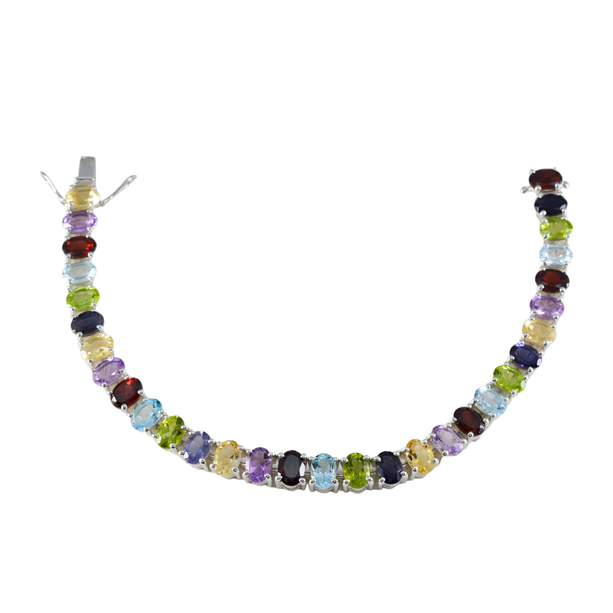 Laura Versatile Tennis Bracelet with Gemstones Multi multicolor