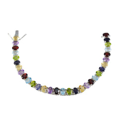 Laura Versatile Tennis Bracelet with Gemstones Multi multicolor