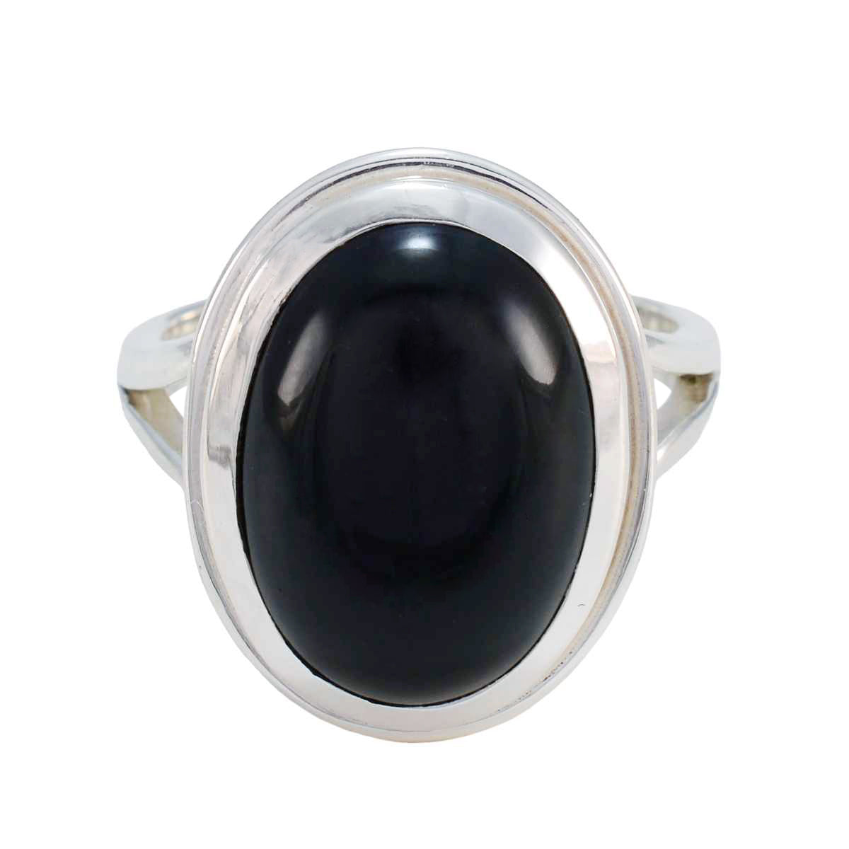 Aria Victorian Black Solitaire Ring Black Onyx Black