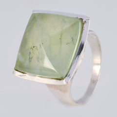 Lourdes Victorian Light Green Gemstone Ring Silver