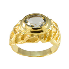 Bruna Vintage Light Green Solitaire Ring