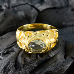 Bruna Vintage Light Green Solitaire Ring