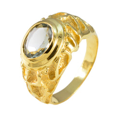 Bruna Vintage Light Green Solitaire Ring