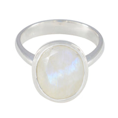 Mariana Elegant White Gemstone Ring for Women Rainbow Moonstone White