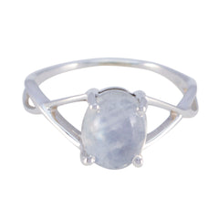 Soo-jin White Gemstone Ring India Elegant Silver Design