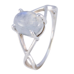 Soo-jin White Gemstone Ring India Elegant Silver Design