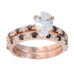Putri White Halo Ring for Women with Pear Gemstone