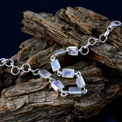 Lea White Links Bracelet India with Gemstone Accents