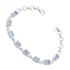 Lea White Links Bracelet India with Gemstone Accents