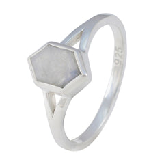 Naomi White Solitaire Ring for Women Sterling Silver