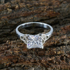 Skylar White Solitaire Ring for Women with Elegant Design
