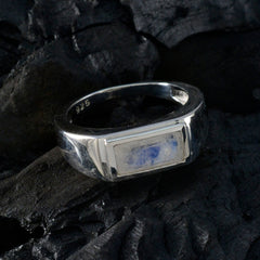 Eliza White Solitaire Ring for Women with Gemstone