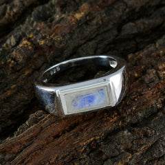 Eliza White Solitaire Ring for Women with Gemstone