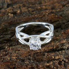 Julia Glamorous White Solitaire Ring