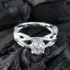 Julia Glamorous White Solitaire Ring