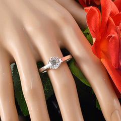 Ayesha Graceful White Solitaire Ring