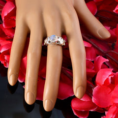 Sara Moonstone White Solitaire Ring Online in Silver