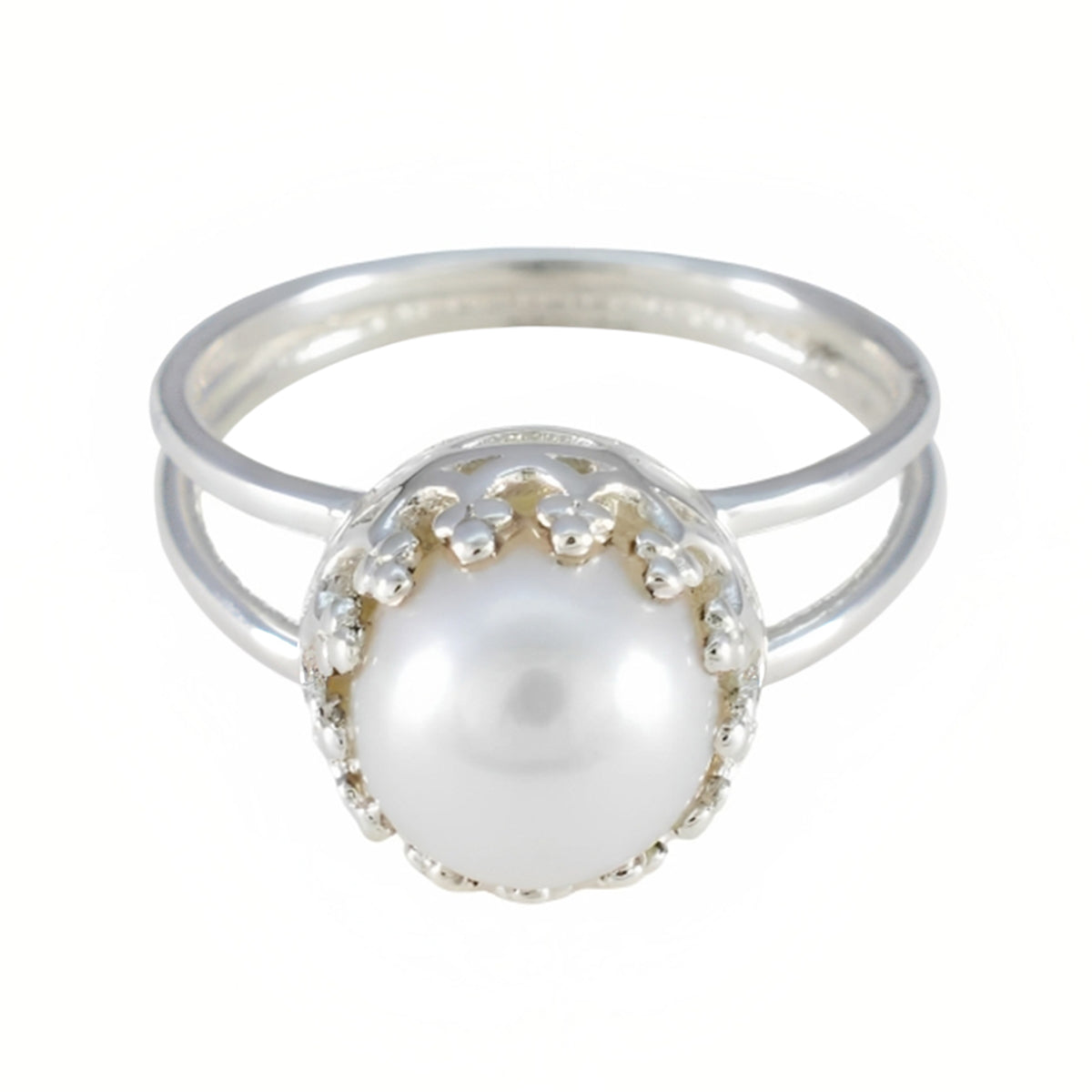 Ellie Fairytale White Solitaire Ring Pearl White