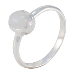 Hina White Solitaire Ring with Elegant Gemstone Design