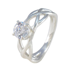Julia Glamorous White Solitaire Ring