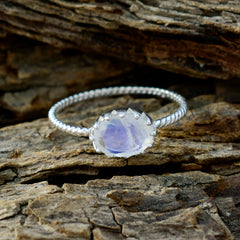 Maria White Solitaire Twist Ring with Elegant Design